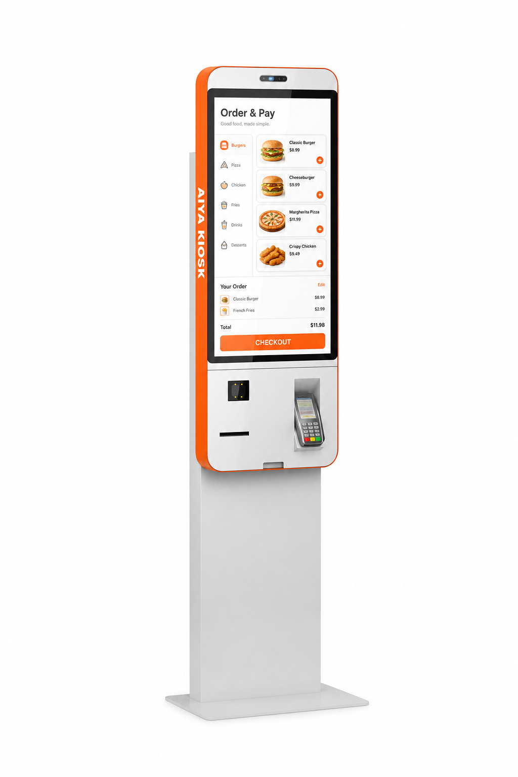 AIYA Kiosk self-service restaurant ordering system